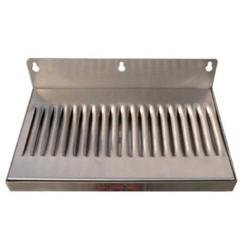Wall Mount Beer Drip Tray Kegerator Faucet Draft 14x6 No Drain