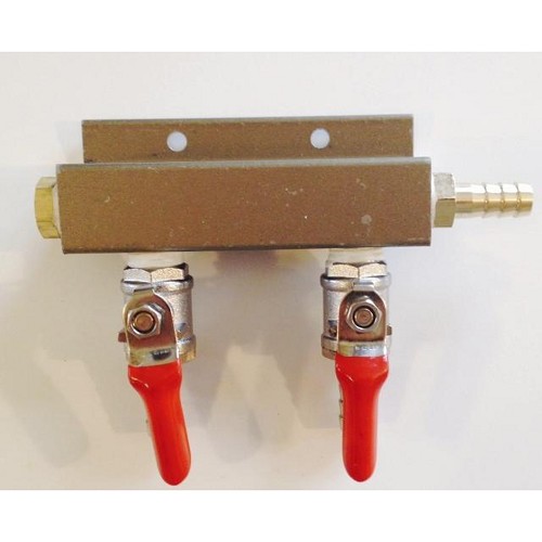 Beer Draft Co2 Nitrogen Gas Regulator 2 way Spliter
